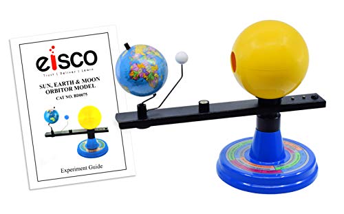 EISCO Illuminated Sun, Earth & Moon Orbital Model, 12.25" H x 16.25" W - 12V Light Bulb Demonstrates Sunlight on Earth & Moon - Solar Eclipse Demonstration - Includes Experiment Guide by EISCO - Image 6