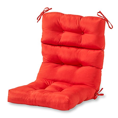 Greendale Home Fashions Indoor/Outdoor High Back Chair Cushion, Salsa