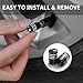 Tire Valve Stem Cap Cover for BMW M M2 M3 M4 Belt O-Ring Seal Corrosion Resistant tire Valve caps 4 Pack Black