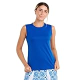 SOFIBELLA Miss Santorini 25 Inch Women Tennis Tank - Ocean/S