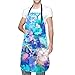 Tablier Floral Tropical hawaïen Tablier de Cuisine cosmétique Tablier de Maquillage Tablier de Mode Moderne Tablier de Cuisine réglable étanche pour la Cuisson Jardinage