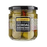 La Española Tarro 347 ml. Aceitunas Aliñadas Gordal sin Hueso, 1 x 330 g