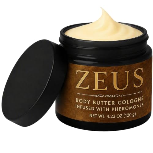Zeus Body Butter Cologne for Men, Moisturizing Body Butter