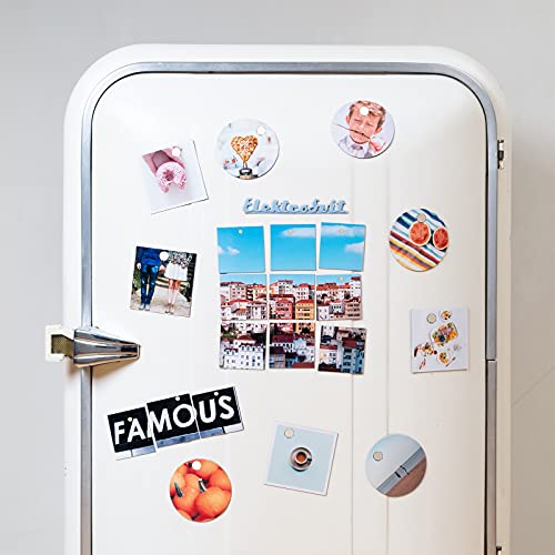 Leasen 60Pcs Magnets, 5 Different Size Small Refrigerator Magnets, Round Fridge Magnets, Office Magnets, Whiteboard Magnets, Multi-Use Premium Brushed Nickel For Fridge #TOP6