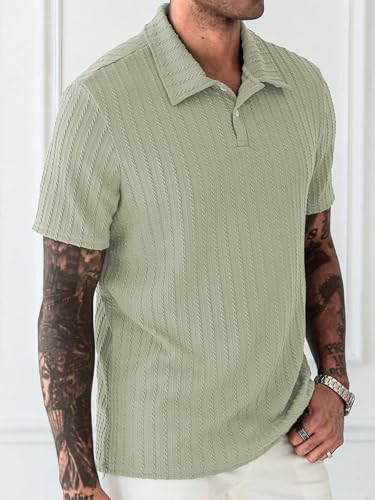 Image of Leriya Fashion Branded Polycotton Tshirt For Man | Men's Summer Textured Polo T-Shirt | Stylish Half Sleeve Collared Tee | Soft Breathable Knit Fabric | Regular Fit Casual Polo for Office, Travel & Everyday Wear