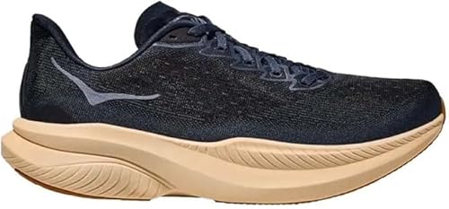 Hoka Men's Mach 6 Sneaker, Varsity Navy/Black, 9.5