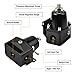 EFI Fuel Pressure Regulator Kit with Bypass Return 0-100psi Pressure Gauge AN6-6AN Fuel Line Hose Fitting Connectors Kit Adjustable Universal Aluminum (black)
