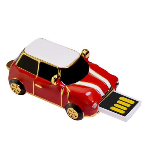 Unidades de memoria USB | Unidad de memoria , diseño de coche clásico retro Unidad de almacenamiento de 4 GB para computadora portátil teléfono TV Juegos Transferencia Música Foto Móvil
