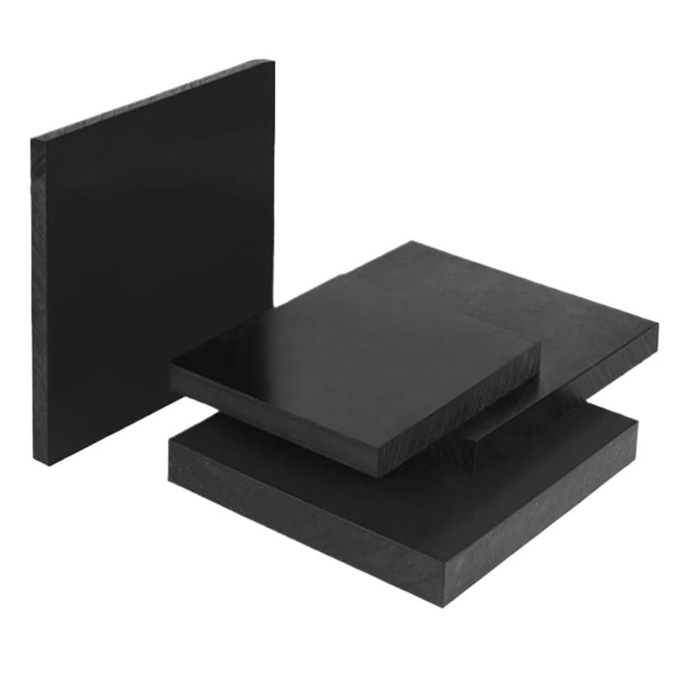 Flache, quadratische Platte aus extrudiertem schwarzem PA6-Nylon