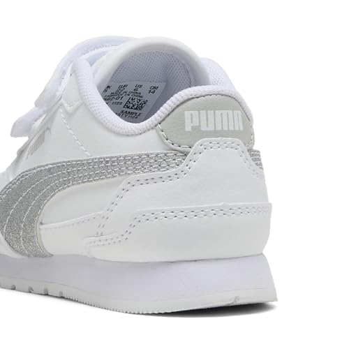 Image of PUMA Toddler Girls St Runner V4 Sl Glitter Slip On Sneakers Shoes Casual - White