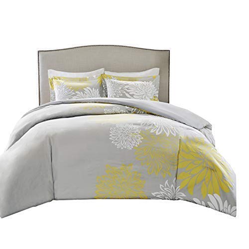 Comfort Spaces Enya 5 Piece Comforter Set Ultra Soft Hypoallergenic Microfiber Floral Print
