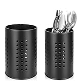 Küchen Utensilien Set Halter, Utensilienhalter Küche, Kochlöffelhalter, Behälter für Küchenutensilien, Edelstahl Utensilien Caddy für Neues Haus und Wohnung, 2 Stück