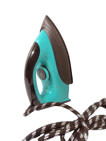 1000 Watt Lightweight Non-stick Dry iron (Press) with Quick Heat Technology with Advance Sole Plate (Coloor - Green)