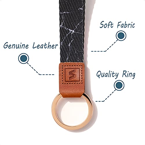 Image of Wristlet Lanyard Strap for Keys, Original Pattern Design Wrist Keychain Holder