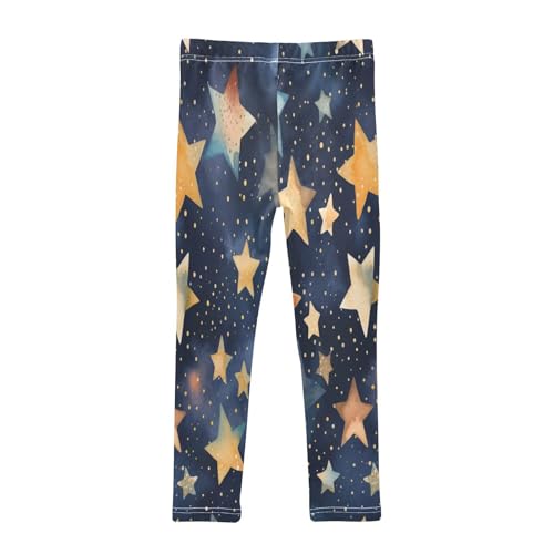 Bolaz Toddler Girls Leggings Printed Yoga Pants Leggings Yellow Stars for Kids2