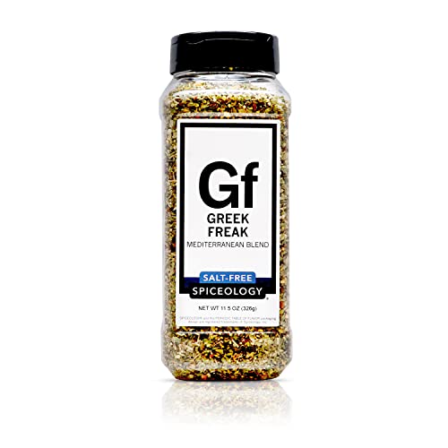 Spiceology – Greek Freak Mediterranean Salt-Free Seasoning, 11.5 Oz