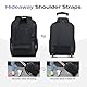 Lekespring Laptop Tasche mit Rollen – wasserdichte Rollbrieftasche, Weichwandige Handgepäcktasche mit Rollen für Arbeit, Reisen und Business, M, Schwarz