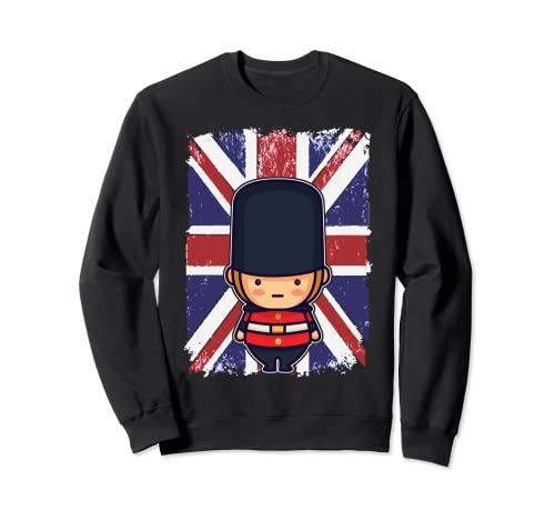 Disfraz de guardia de Londres famoso recuerdo de coronación Sudadera