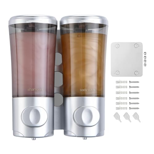 Distributeur mural de shampooing 500ml rechargeable pour douche