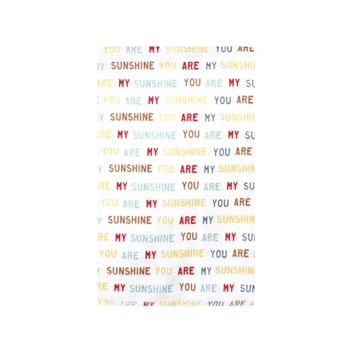 Image of Hudson Baby Unisex Baby Cotton Poly Flannel Burp Cloths, My Sunshine 10 Pack, One Size