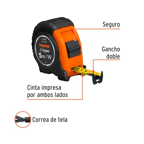 Cinta métrica Truper FH-5M 5 m miniatura 2