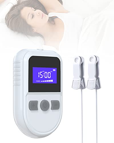 KTS 2.0 CES,Einschlafhilfe Insomnie Therapiegerät,mit niederfrequenter Mikrostromstimulation&gepulster kranialer Elektrotherapiestimulation zur Linderung von Depressionen, Angstzuständen,Kopfschmerzen