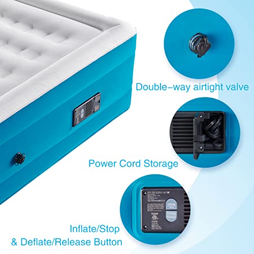 Airelax Air Mattress With Built-In Pump, Automatic Inflate & Deflate Camping Air Mattress, 18 Inch Inflatable Air Bed Queen For Home, Travel And Camping, 78"X60"X18.2" #TOP3