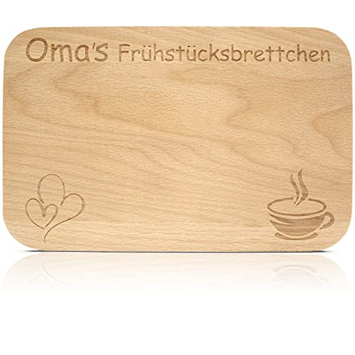 Hochwertiges Frühstücksbrettchen aus Holz,Geschenkidee für Oma,...