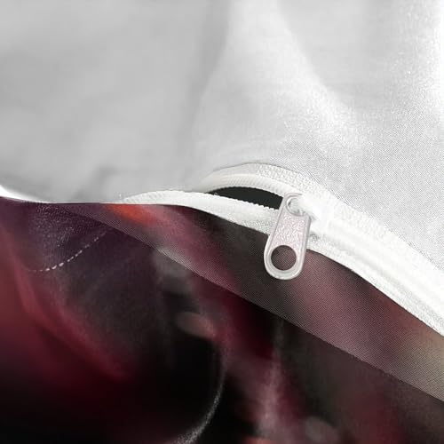 Parure de lit hypoallergénique en microfibre douce avec zip - 8