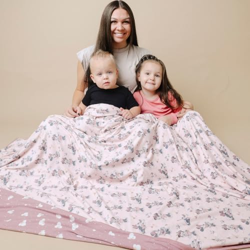Image of Copper Pearl Jumbo 3-Layer Baby Blanket: Soft Baby Quilts for Boys and Girls | Breathable, Cozy, Toddler Blanket | Baby Quilt for Newborns | 60x72 Premium Material | Minnie Mouse