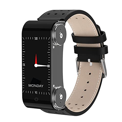 Montre connecté 2 en 1 - avec écouteur intégré - Fréquence Cardiaque - Appel/Message - Noir Cover