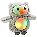 Bstaofy LED Snowy Owl Stuffed Animal Glow Owlet Plush Toy Nightlight Bedtime Companion Gift for Toddlers Kids on Christmas Birthday, 8 Inches