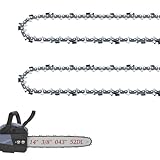 14 Inch Chainsaw Chain 3/8" LP Pitch .043" Gauge 52 Drive Links Fits EGO CS1400, WORX WG384, MILWAUKEE M18, KOBALT KCS4040-06, RYOBI RY40502-2 Chains