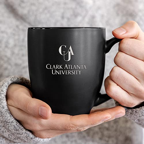 Image of Rico Industries NCAA Primary 15-Oz Personalized Matte Black Bistro Mug - for Hot or Cold Drinks