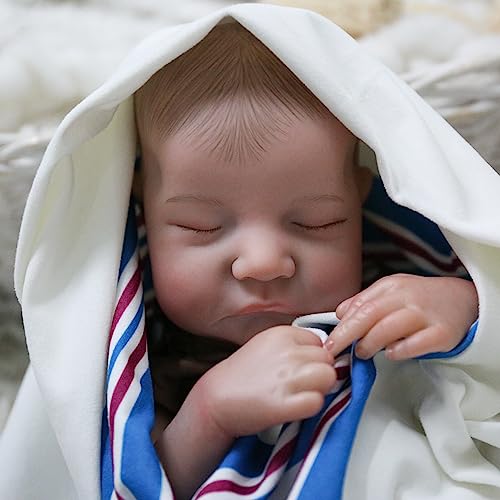 Wooroy WOOROY-L Realistic Reborn Baby Dolls Boy - 18 Inch Lifelike Baby Doll Levi Real Life Baby Dolls That Look Real Soft Weighted Sleeping Newborn Baby Dolls Gift Toy thumb #6