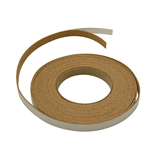 J.V. Converting CORK-1/LBRN0525 JVCC Cork-1 Adhesive-Backed Cork Tape: 1/2" x 25 ft, Light