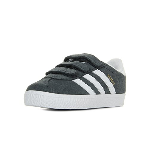 adidas Gazelle CF I, Sneaker Basse Garçon Unisex Kinder, Gris (Grpudg/Ftwbla/Ftwbla 000), 20 EU