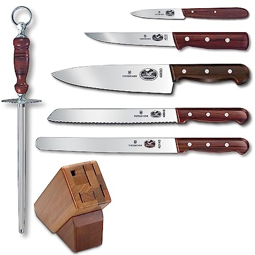 Image of Victorinox Rosewood 7-Piece Knife Block Set