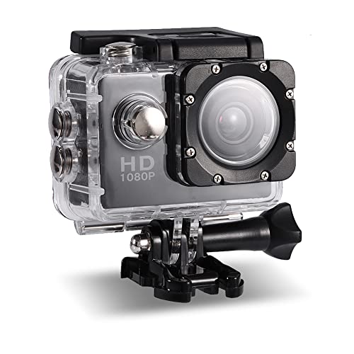Cámara de acción a prueba de agua, cámara deportiva Full HD a prueba de agua de 30M, videocámara Mini DV con pantalla HD de 2 pulgadas con soporte para bicicleta, para ciclismo, natación, correr Cover