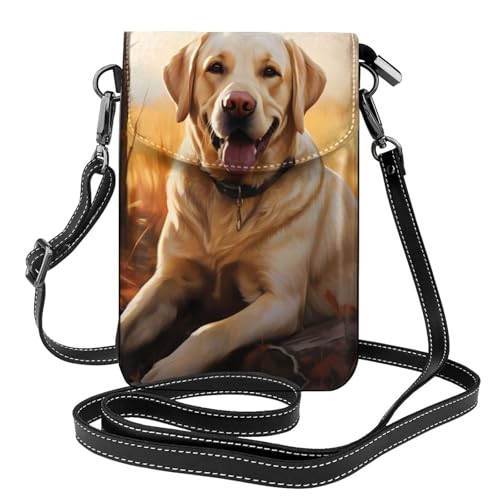 Téléphone portable pour femme avec bandoulière et motif Labrador Retriever