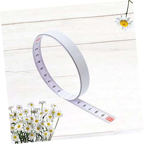 Cinta métrica adhesiva Angoily 300 cm x 1 cm acero miniatura 6