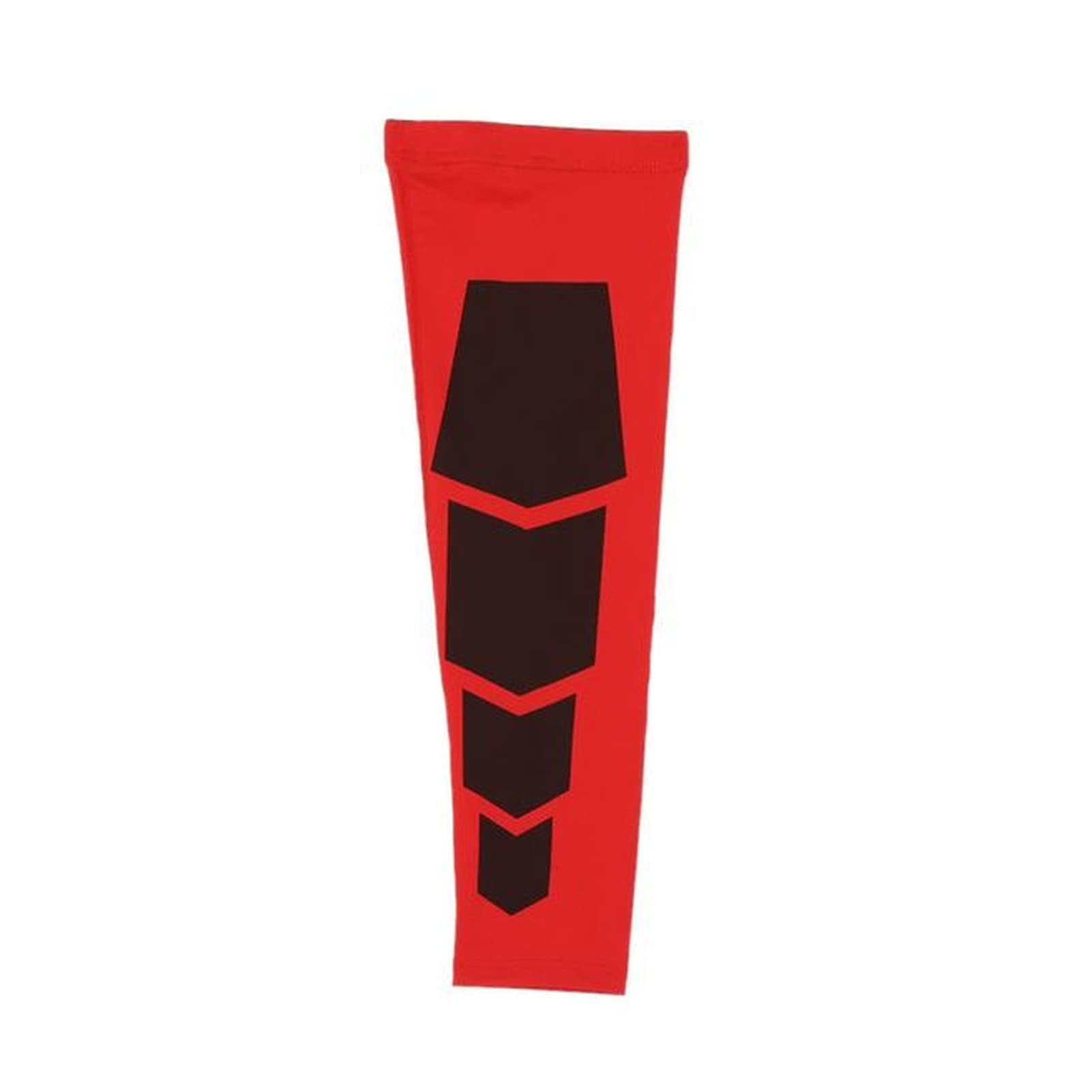 Compression Leg Sleeves, Outdoor Sports Cycling Leg Support Protectors for Knees Long Sleeve Protector Gear Crashproof(Red,XL)