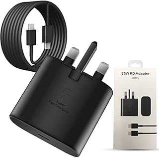 25W Usb C Fast Charger Plug With 1M Cable For Samsung Usb C Charger Mobile Phone Mains Plugs, 25W Usb C Charger & Usb C Cable For Samsung S22/S22+/S22 Ultra/S21 Series/S20 And Other Usb Type C Devices