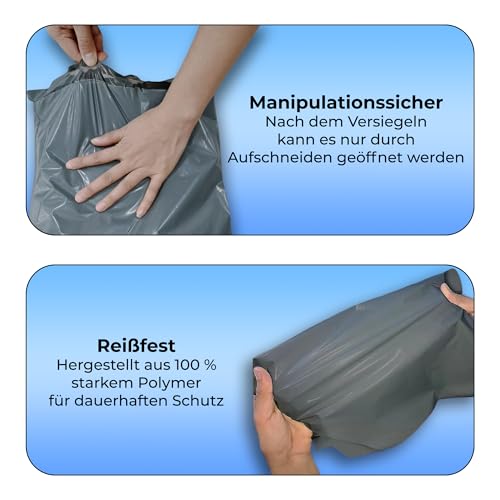 Double Dragon gemischte Größe Selbstverschluss-Polybeutel | Manipulationssichere Verpackung für Versand, Post, Versand & Lieferung | 4 Größen klein bis groß - je 15 Stück (Packung mit 60)