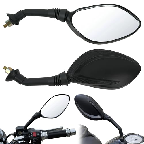 Specchietti Moto Omologati Universali 360° in ABS Antiurto – Coppia Specchietti Manubrio per Scooter e Moto Sportive.