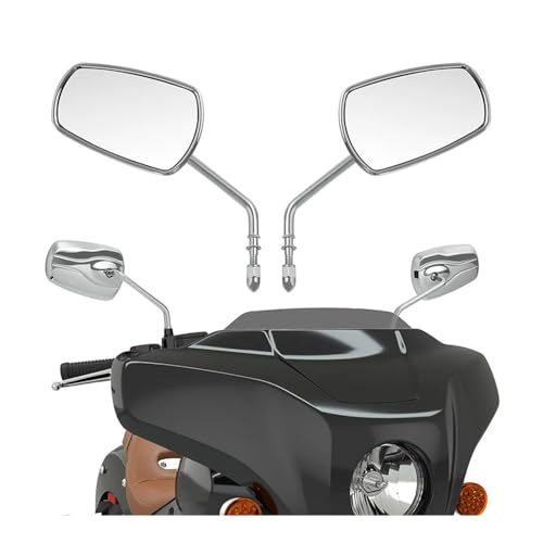 Rétroviseurs moto 8mm réglables pour Touring Softail - 4