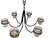Wrought Iron 6 Arm Votive Candle Chandelier w/ Pots-Hand Made