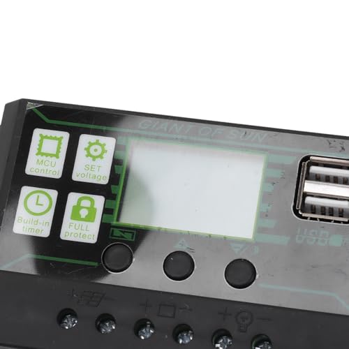 وحدة تحكم بالطاقة الشمسية باداء متقدم للالواح الشمسية مع شاشة LCD ومنفذ USB مزدوج (200 امبير)