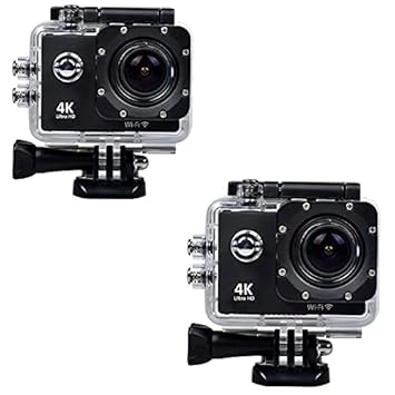 Rambot Combo Pack of 2 Items - 4K WiFi Waterproof Action Sport Camera, 4K WiFi Waterproof Action Sport Camera (1 Year Warranty)