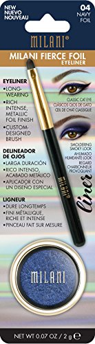 Milani Fierce Foil Eyeliner, Navy Foil, 0.07 Ounce #TOP11